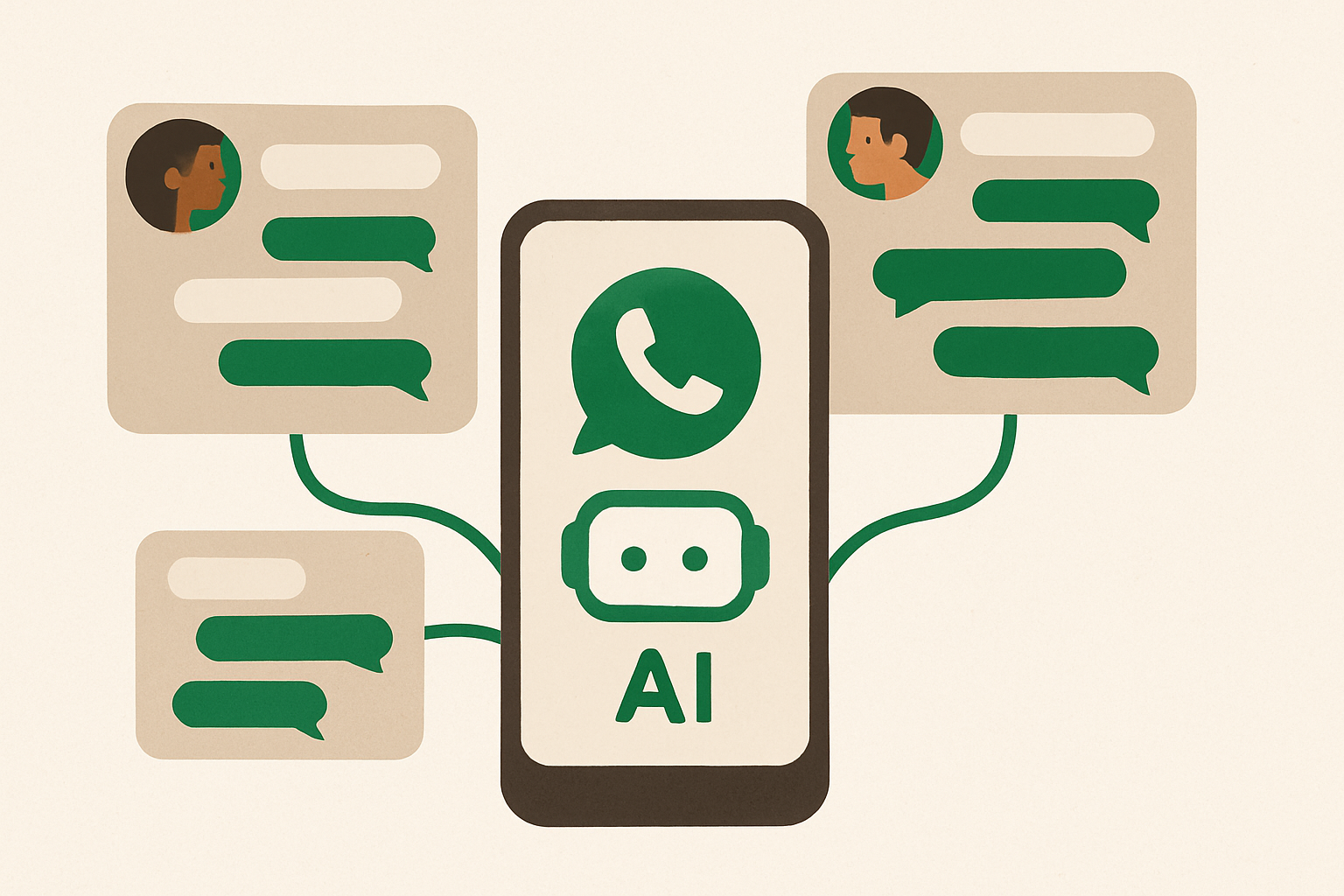 Can a WhatsApp AI assistant handle multiple customer conversations at once?