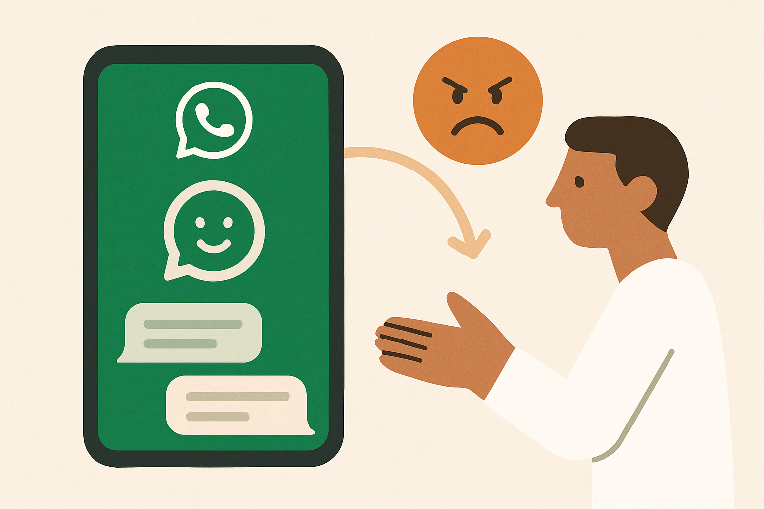 Can a WhatsApp AI assistant tell when a customer is angry and hand over to a human?