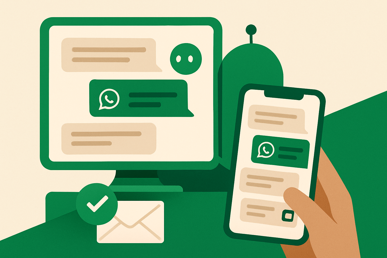 Can I watch my WhatsApp AI assistant reply without taking over every chat?