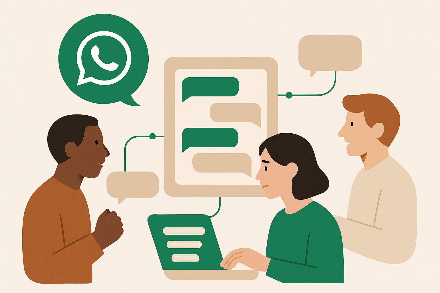 How multiple team members can answer one WhatsApp number without talking over each other